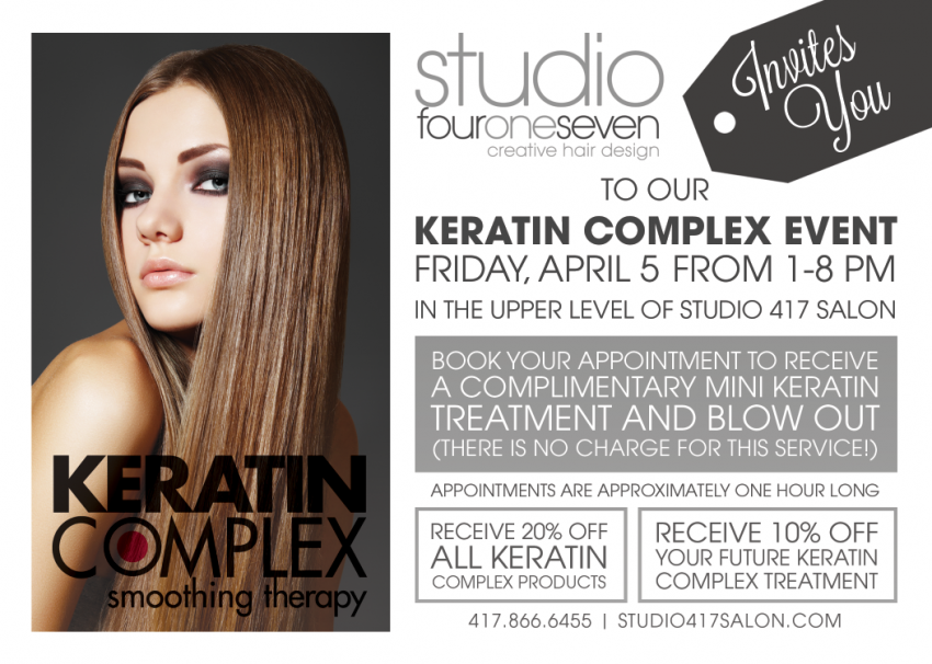 keratin ad | Studio 417 Salon | 417.866.6455